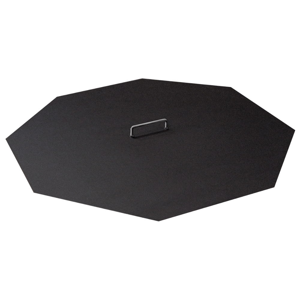 Modern Blaze Octagonal Steel Fire Pit Cover/Snuffer