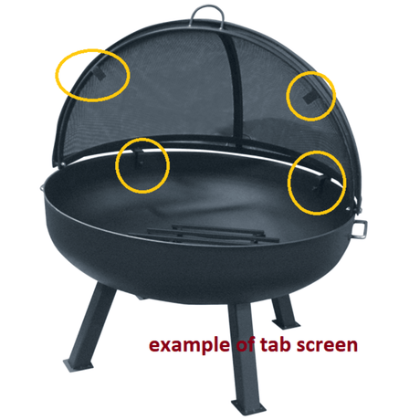 Modern Blaze Round Pivot Screen with Stop Tabs