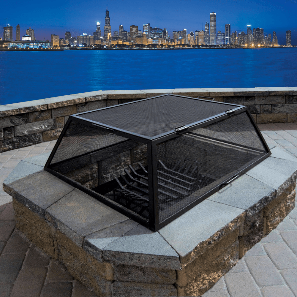 Modern Blaze Fire Pit Screen - Thumbnail 3
