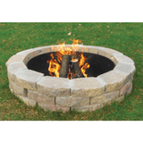 Firewood forming a pyramid shape with Tee Pee Grate