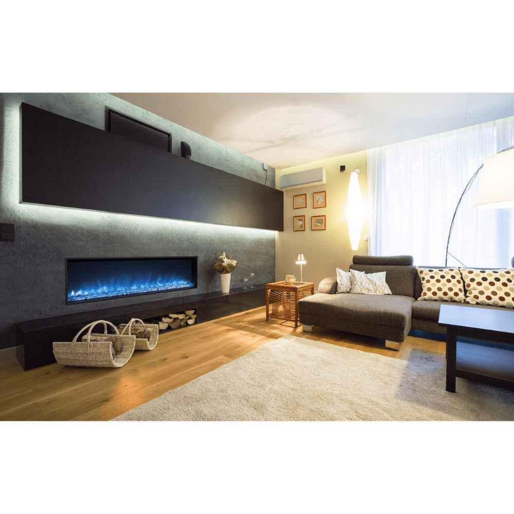 Modern Flames 60" Landscape-2 Series Built-in Electric Fireplace with Blue Flame
