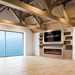 Modern Flames Allwood Fireplace Wall System Package Coastal Sand Finish in Loft