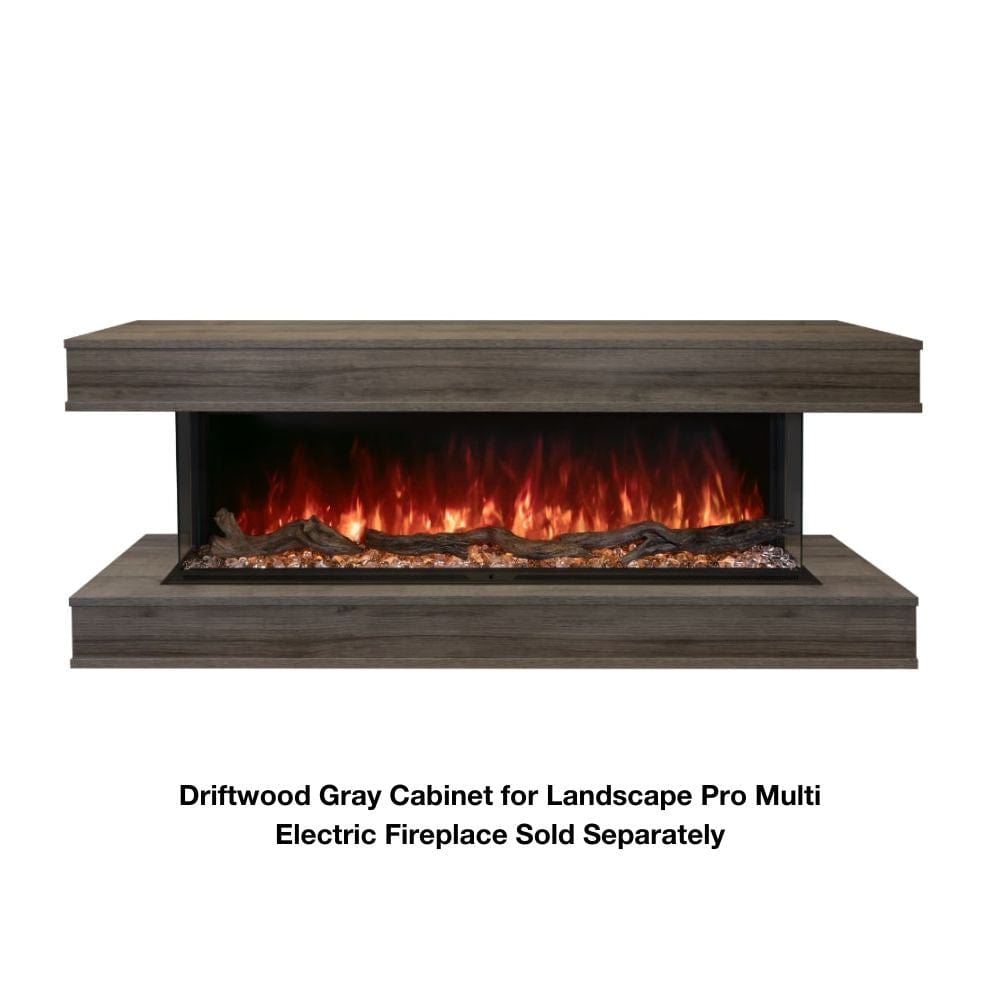 Modern Flames Driftwood Grey Cabinet for Landscape Pro Multi Fireplace