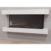 Modern Flames Orion 52" Electric Fireplace with White Floating Mantel - Turned Off