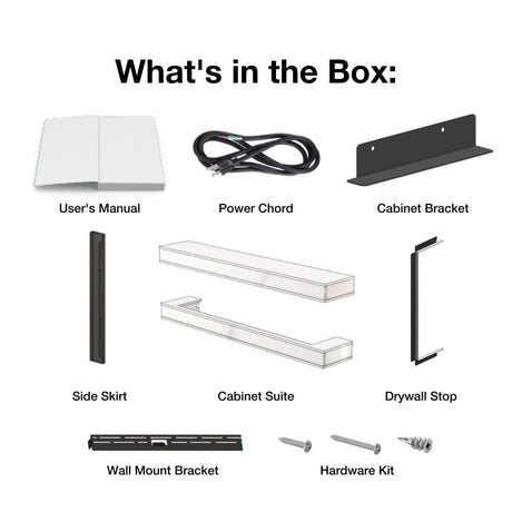 Modern Flames Floating Mantel Set Items Included