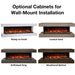 Optional Cabinets for Wall Mount Installation