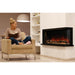 Modern Flames Landscape Pro Multi 3-Sided Smart Electric Fireplace with Woman Reading