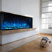 Modern Flames Landscape Pro Multi 3-Sided Smart Electric Fireplace with Sleeping Dog