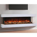 Modern Flames Landscape Pro Multi 3-Sided Smart Electric Fireplace with white cabinet