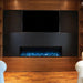 Modern Flames Landscape Pro Slim Smart Electric Fireplace in Living Room Beneath TV