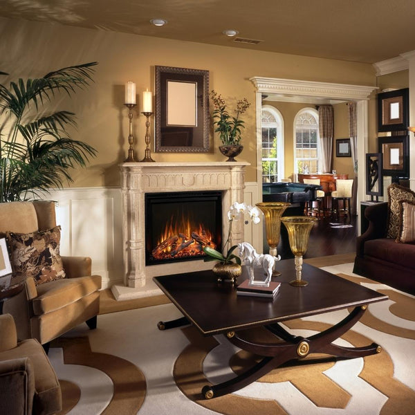 Modern Flames Redstone Electric Fireplace Insert in Living Room