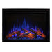 Modern Flames Redstone Electric Fireplace Insert with Glowing Logs and Blue Flame