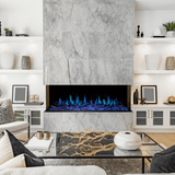 Modern Flames Orion Multi Built-In/Wall Mounted Electric Fireplace with blue flames
