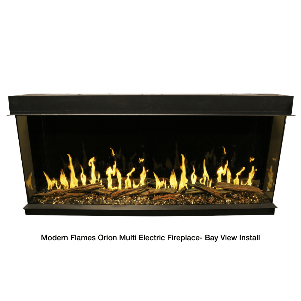 Modern Flames Orion Multi Built-In/Wall Mounted Electric Fireplace three sided install