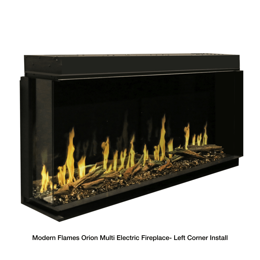 Modern Flames Orion Multi Built-In/Wall Mounted Electric Fireplace left corner install