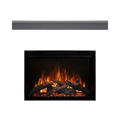 Modern Flames Redstone Electric Fireplace Insert with Matte Black Mantel