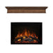 Modern Flames Redstone Electric Fireplace with Traditional Elegant Brown Wood Mantel