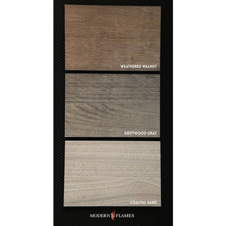 Modern Flames Spectrum Slimline Allwood Wall System Finish Options