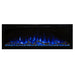 Modern Flames Spectrum Slimline Built-in Electric Fireplace - Blue Flame and ember bed