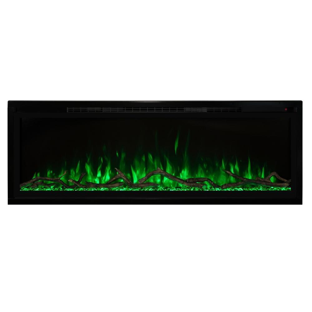 Modern Flames Spectrum Slimline Electric Fireplace with Green Flame