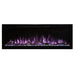 Modern Flames Spectrum Slimline Fireplace - Lavender Flame and White Ember Bed