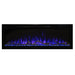 Modern Flames Spectrum Slimline Electric Fireplace - Purple Flame and Blue Ember Bed