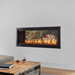 Monessen Artisan 48-Inch See-Through Vent-Free Gas Fireplace on exterior wall