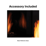 black magic glass for artisan fireplace