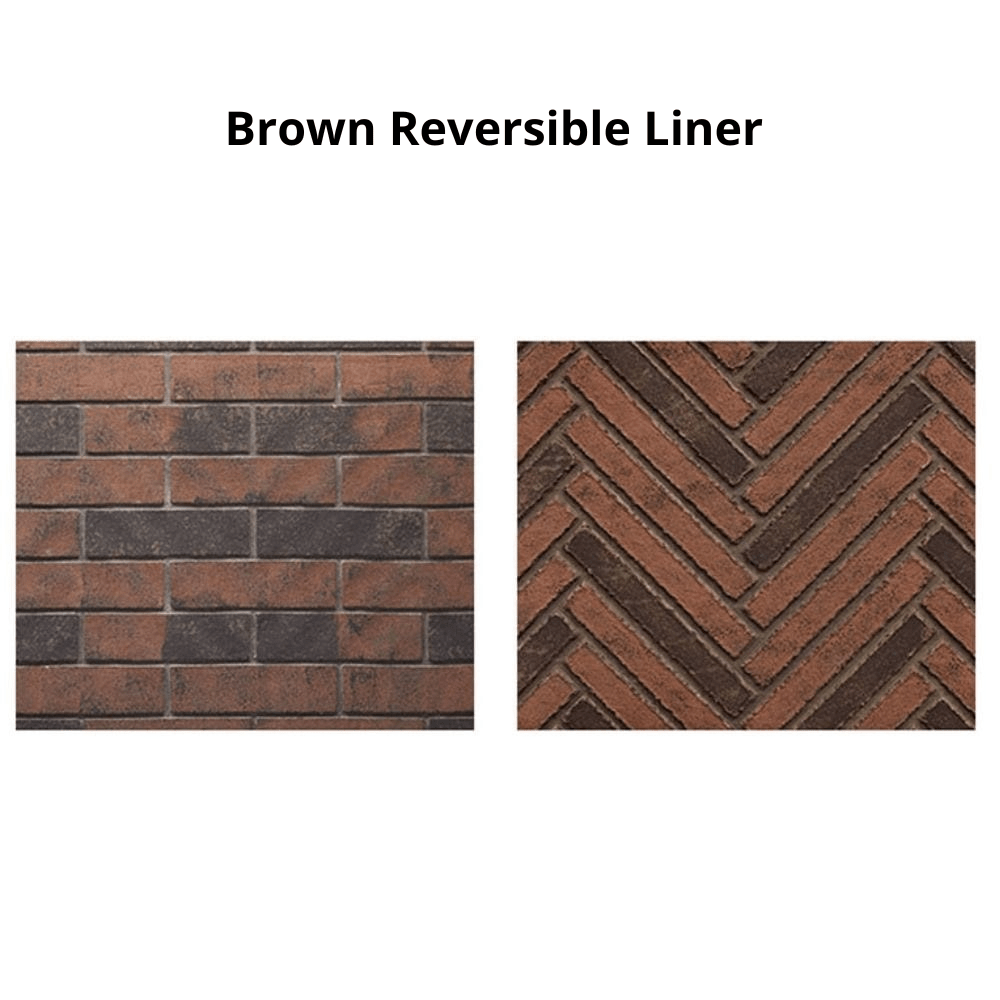 Brown Reversible Liner for Monessen Attribute Vent-Free Gas Firebox