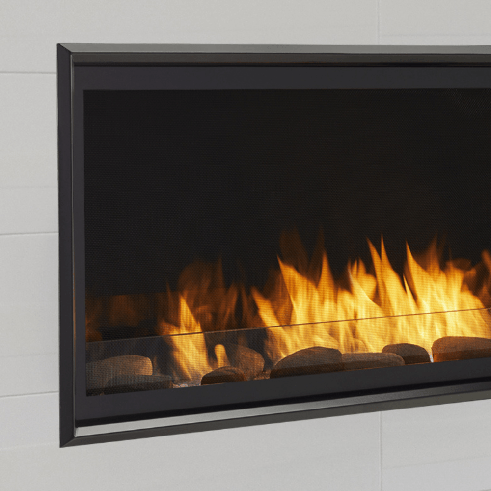 black trim kit on 60" monessen artisan fireplace