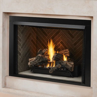 Contemporary Satin Black Front for 42" Lo-Rider Vent Free Gas Firebox