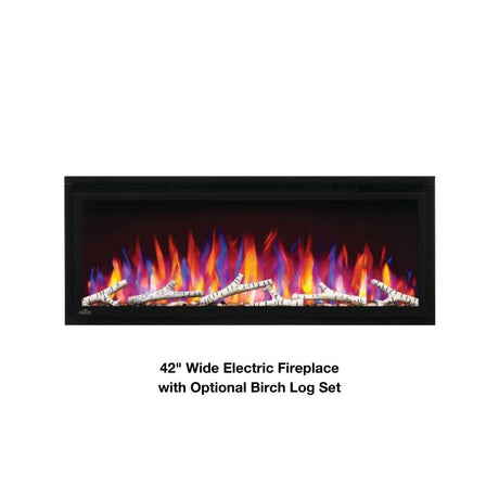 Napoleon Entice 42-Inch Wide Fireplace with Optional Birch Log Set
