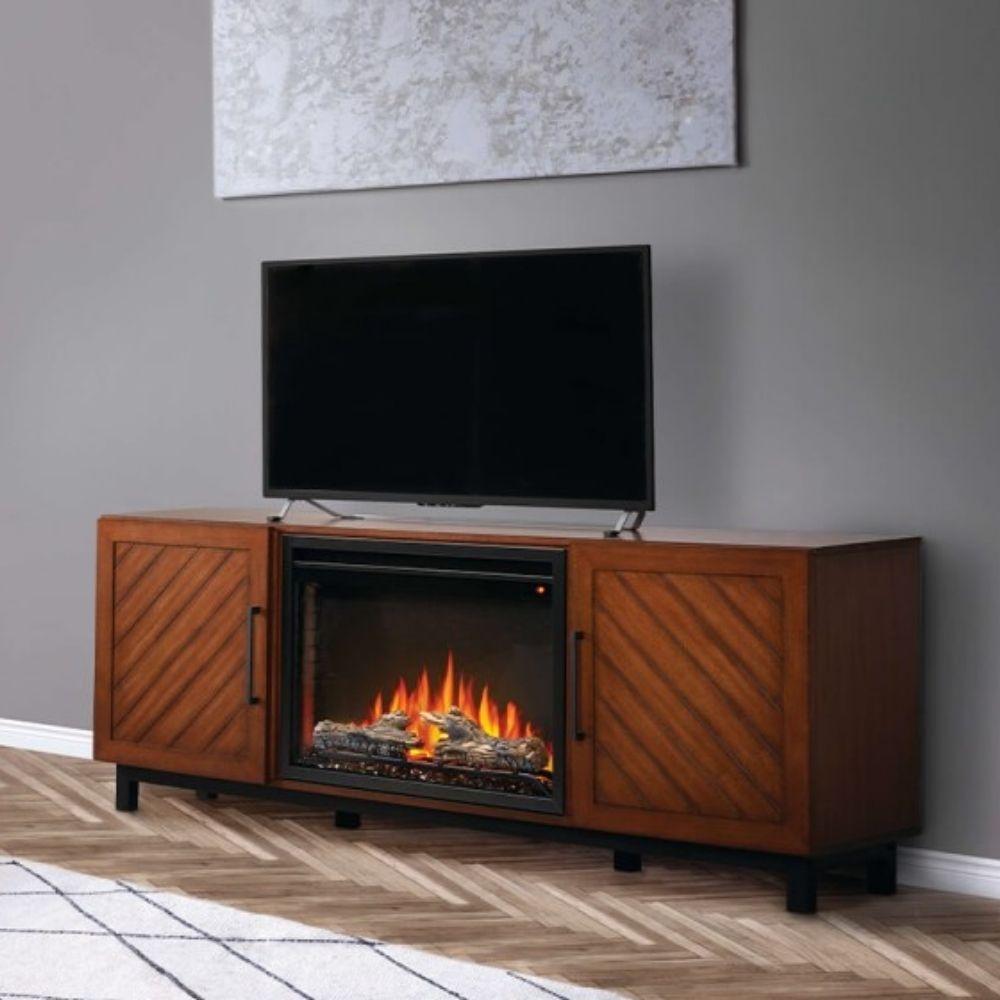 Blaze fireplace deals tv stand