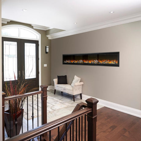 Napoleon Alluravision Deep 100" Built-in /Wall Mounted Electric Fireplace in Entrance