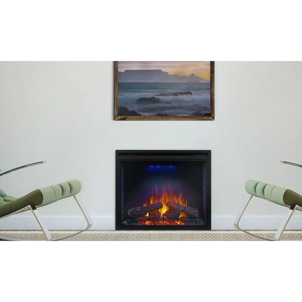 Napoleon Ascent™ 33" Built-in Electric Firebox in between two chairs