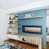 Napoleon CLEARion Elite See-Through Electric Fireplace 1-Sided Installation