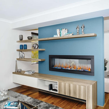 Napoleon CLEARion Elite See-Through Electric Fireplace Semi See-Through Installation