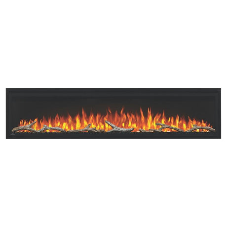 Napoleon Entice™ Built-in / Wall Mounted Electric Fireplace with driftwood logs