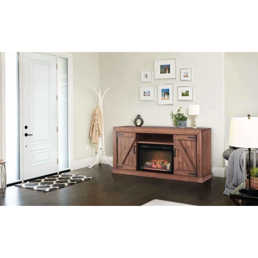 Napoleon Lambert Media Cabinet with Electric Fireplace in Modern Home