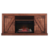 Napoleon Lambert TV Stand with Electric Fireplace for 72" TV's - Rustic Wood