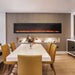 Napoleon PurView Built-in / Wall Mounted Electric Fireplace In A Dining Area