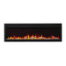 Napoleon PurView Built-in / Wall Mounted Electric Fireplace with driftwood