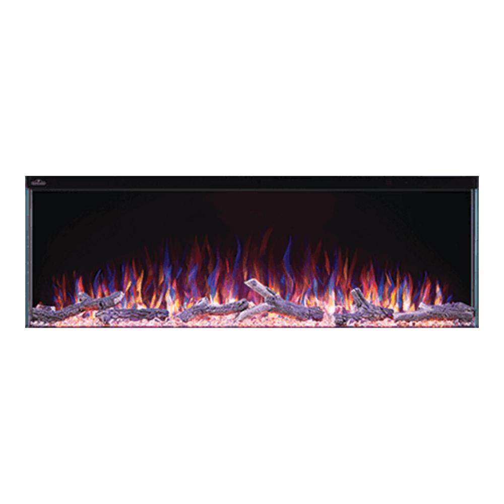 Napoleon Trivista 50" 3-Sided Built-in Electric Fireplace with multicolor flames