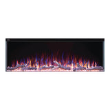 Napoleon Trivista 50" 3-Sided Built-in Electric Fireplace with multicolor flames