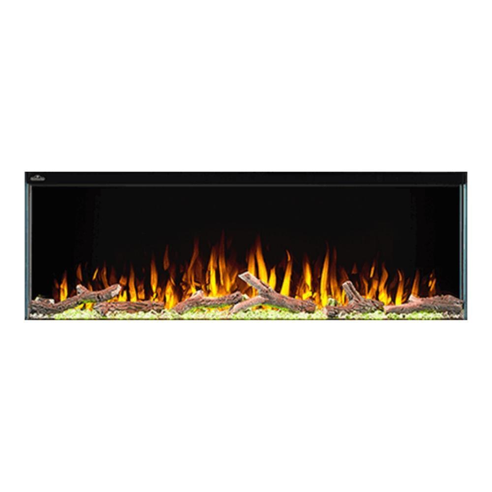 Napoleon Trivista 50" 3-Sided Built-in Electric Fireplace with driftwood logs