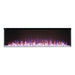 Napoleon Trivista 60" 3-Sided Built-in Electric Fireplace with blue orange flames and clear crystals