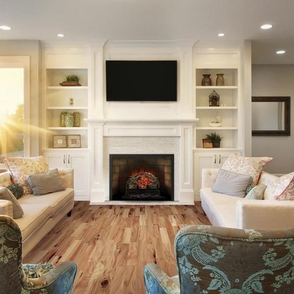 Napoleon Woodland™ 18" Electric Log Set - Fireplace Insert (NEFI18H) In An Old Fireplace