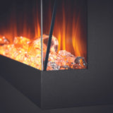 Napoleon Trivista Pictura Electric Fireplace with multicolored flames and crystal media
