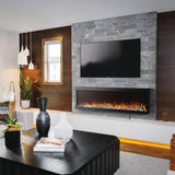 Napoleon Trivista Pictura 60-Inch 3-Sided Electric Fireplace in a modern living room