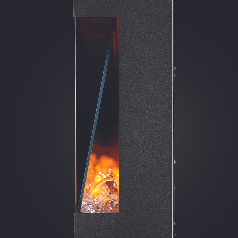 Side View of Napoleon Trivista Pictura Electric Fireplace